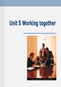 商务英语Unit5-Working-together