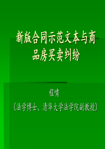 新版合同示范文本与商品房买卖纠纷142p