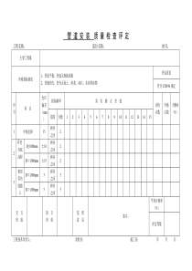 垫层质量检查评定表