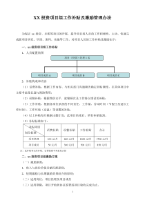 XX投资项目组激励管理办法