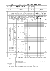 塑料网喷射混凝土支护工程工序质量验收记录表