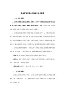 基金管理有限公司商业计划书概要