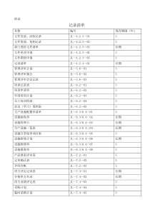 9000认证标准表格