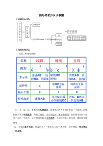 图形的初步认识复习教案