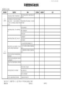 ISO14000环境管理体系检查表2(1)