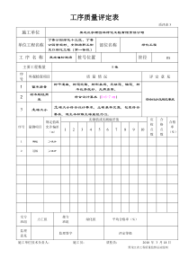 工序质量评定表4