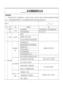 项目前期堪踏调研要点内容