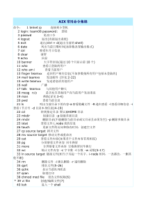 AIX常用命令集锦