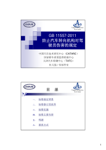 GB-11557-2011防止汽车转向机构对驾驶员伤害的规定(宣贯)