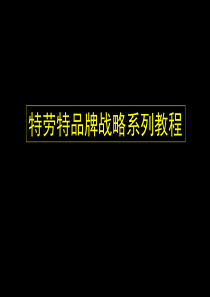 特劳特品牌战略系列教程