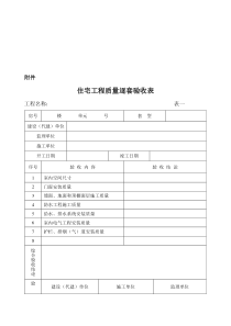 广西住宅工程质量逐套验收表（DOC85页）