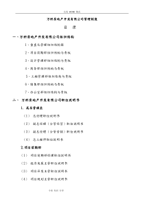 万科房地产集团公司(全套)管理制度汇编和流程