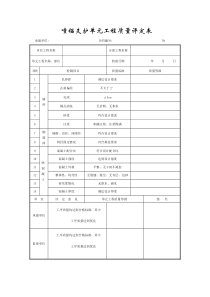 成都某路桥公司施工文档之喷锚支护单元工程质量评定表