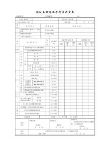 成都某路桥公司施工文档之混凝土钢筋工序质量评定表