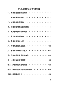 护理质量安全管理制度（DOC30页）