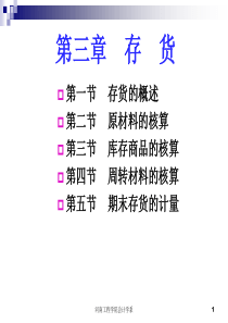 财务会计学  存货