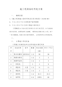 5建筑工程施工现场临时用电方案