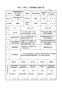 C8-1--单位工程竣工验收记录