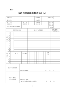 新版市政工程施工与质量验收规范表格