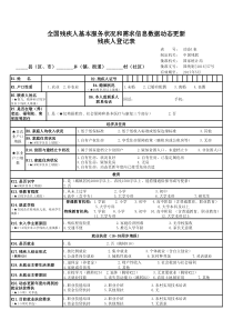 全国残疾人基本服务状况和需求信息数据动态更新--残疾人登记表