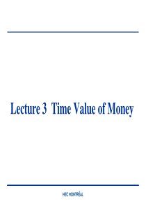 Lecture 3 Time Value of Money