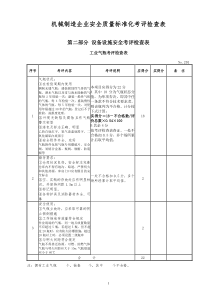 机械制造企业安全质量标准化考评检查明细表