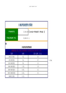 土地评估收费计算表