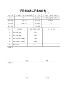 施工质量检查表(合成样表)最终版(已审核)