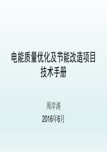 电能质量优化及节能项目现场技术手册