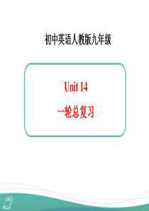 中考一轮九第14单元复习课