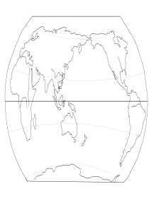 世界空白地图