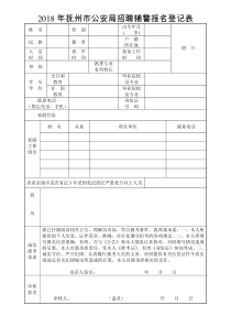 公开招聘40名辅警的公告