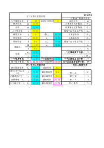 涵洞八字墙基础及墙身计算表