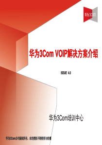 H3C VoIP方案介绍