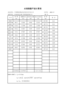 水准测量平差计算表(有公式)