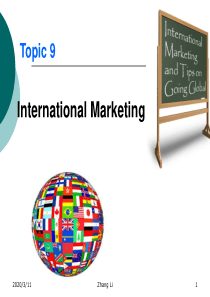 topic9InternationalMarketing报告