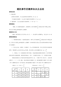 随机事件的概率知识点总结