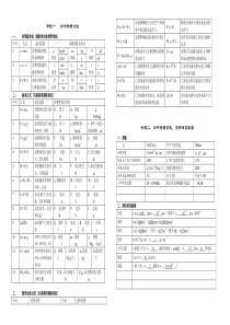 初中物理公式打印版