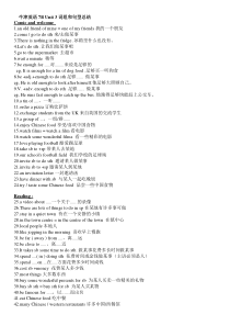 2015-江苏译林版牛津英语-7B-unit-3-词组和句型总结