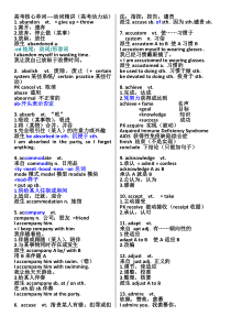 高考英语核心词汇详解讲义