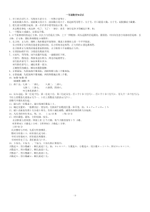 人教版小学数学知识点整理(全)