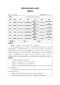 思想政治理论课社会实践开题报告模板