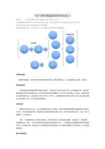 可扩展性数据库的架构设计