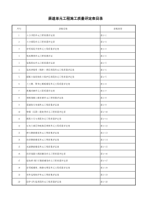 渠道工程质量评定表