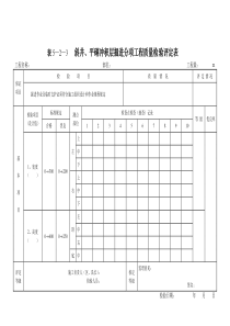 煤矿井巷工程质量验评表(施工用)