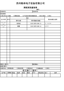 图纸更改通知单