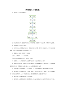 承台施工工艺流程