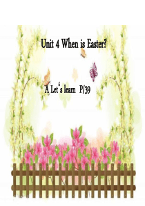 五年级下Unit4_when_is_Easter_Day_B_lets_learn