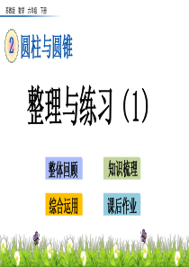 【苏教版六年级数学下册课件】第二单元-圆柱和圆锥-2.9-整理与练习(1)