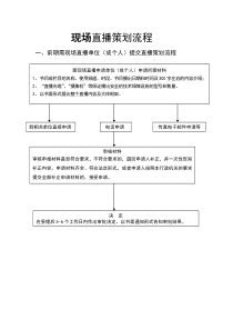 直播节目策划书